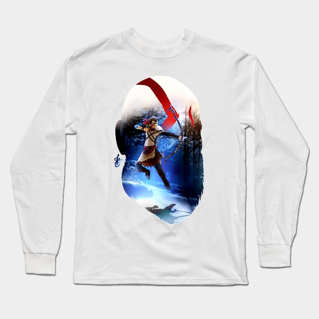 Atreus - God of War Long Sleeve T-Shirt by LucasBrenner